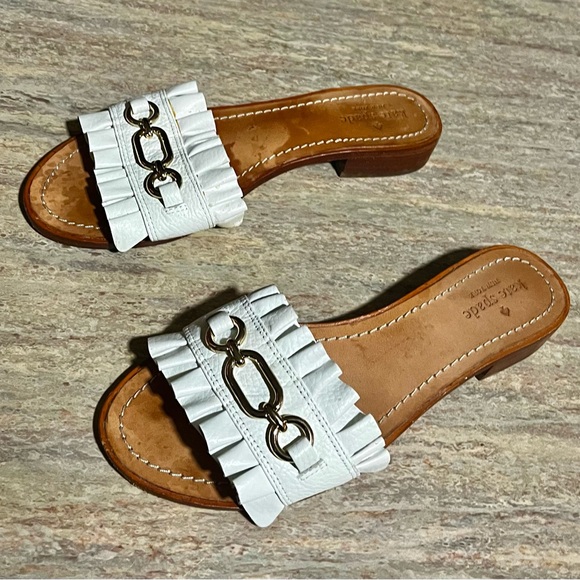 Kate Spade ♠️ white leather sandals - Picture 5 of 15